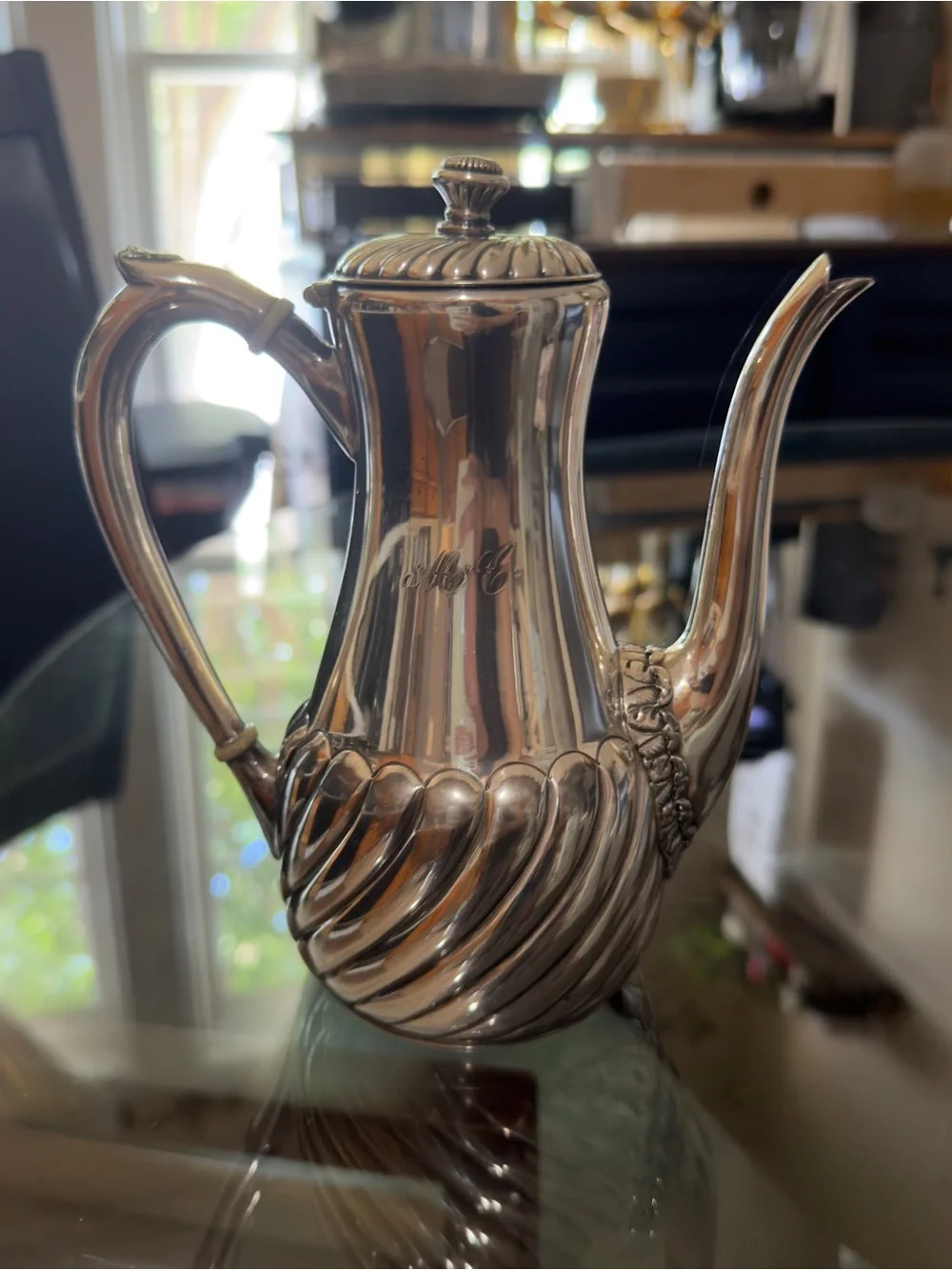 Antique Wilcox Silver Plate Tea Coffee pot